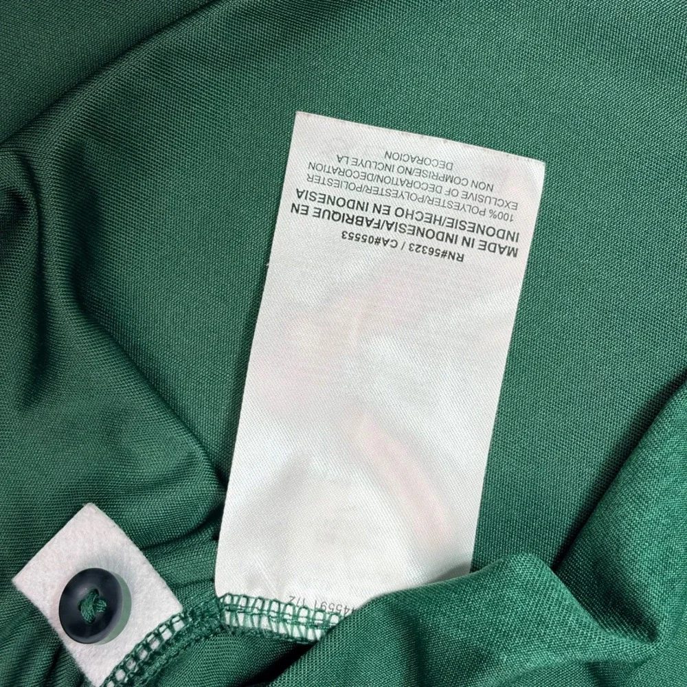 Nike NFL Green Bay Packers Dri-FIT Polo Shirt Mens XL Green Striped Onfield